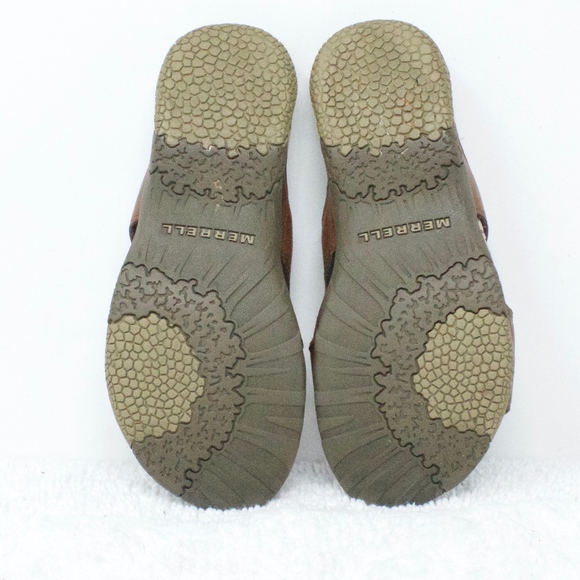 Merrell Pesaro Brown Leather Sandals Slide Size 8 - Picture 8 of 8